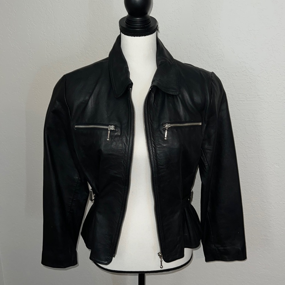Colebrook & Co. leather black jacket!